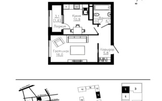 Продажа 1-комнатной квартиры, 38.4 м², ул. Ауэзова, дом  3г/2 - Продажа  однокомнатных квартир в Алматы с фото