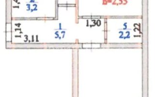 Продажа 2-комнатной квартиры, 45 м²
