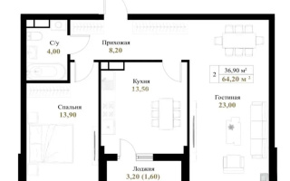 Продажа 2-комнатной квартиры, 64.6 м², ул. Момышулы, дом  11/1 - Продажа квартир в Алматы без посредников