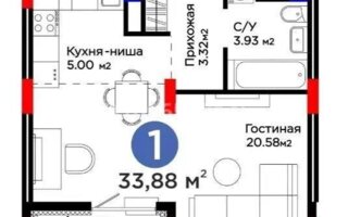 Продажа 1-комнатной квартиры, 33.88 м² - Продажа квартир в новостройках Астаны - страница 11