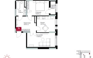 Продажа 2-комнатной квартиры, 64.9 м², ул. Е-36, дом  5 - Продажа квартир в Астане без посредников