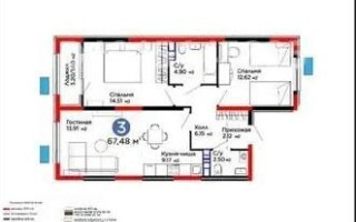 Продажа 3-комнатной квартиры, 67 м² - Продажа квартир в новостройках Алматы - страница 96