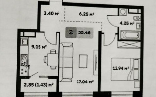 Продажа 2-комнатной квартиры, 55.46 м² - Продажа квартир в Турксибском р-не Алматы - страница 9