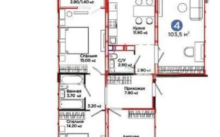 Продажа 4-комнатной квартиры, 103.5 м², пр. Аль-Фараби, дом  46/21 - Продажа  четырехкомнатных квартир в Астане без посредников