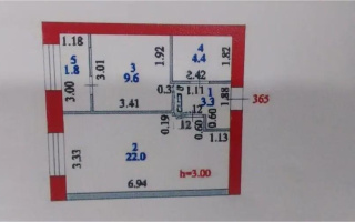 Продажа 1-комнатной квартиры, 41.1 м², ул. Е-15, дом  13/1 - Продажа квартир в Астане
