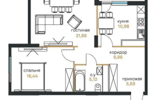 Продажа 2-комнатной квартиры, 69 м², ул. Байтурсынова, дом  30/1 - Продажа  двухкомнатных квартир в Астане с фото