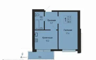 Продажа 1-комнатной квартиры, 38.5 м², ул. Кургальжинское шоссе, дом  31 стр - Продажа квартир в Астане