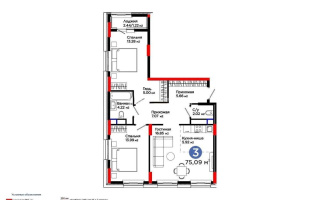 Продажа 3-комнатной квартиры, 75.09 м² - Продажа квартир в Астане в р-не Нура - страница 2