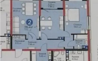 Продажа 2-комнатной квартиры, 75 м², ул. Сатпаева, дом  82 - Продажа квартир в новостройках Алматы