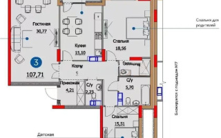 Продажа 3-комнатной квартиры, 112 м², ул. Мухамедханова, дом  4Б - Продажа  трехкомнатных квартир в Астане без посредников