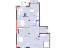 Продажа 3-комнатной квартиры, 135 м² - Продажа  трехкомнатных квартир в новостройках Алматы