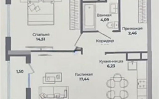 Продажа 2-комнатной квартиры, 52.13 м² - Продажа квартир в новостройках Астаны с фото - страница 60