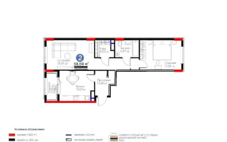 Продажа 2-комнатной квартиры, 59 м², пр. Туран, дом  57/5 - Продажа  двухкомнатных квартир в Астане без посредников с фото