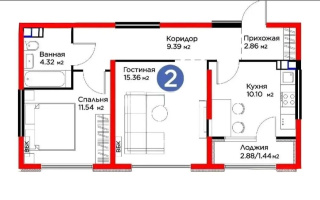 Продажа 2-комнатной квартиры, 55 м² - Продажа двухкомнатных квартир в Турксибском р-не Алматы