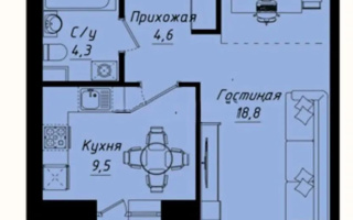 Продажа 1-комнатной квартиры, 37.8 м², ул. Толе би, дом  1 стр - Продажа квартир в Казахстане