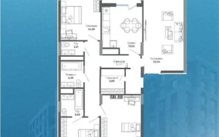 Продажа 4-комнатной квартиры, 119 м², ул. Сыганак, дом  4 стр - Продажа  четырехкомнатных квартир в Астане без посредников с фото