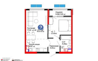 Продажа 2-комнатной квартиры, 45.93 м², ул. Белжайлау, дом  47а - Продажа  двухкомнатных квартир в новостройках Алматы без посредников с фото