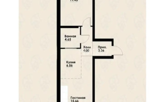 Продажа 2-комнатной квартиры, 55.15 м² - Недвижимость в Алматы