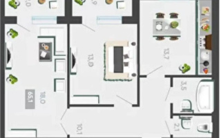 Продажа 2-комнатной квартиры, 62 м², ул. Университетская, дом  28/19 - Продажа  двухкомнатных квартир в новостройках Караганды