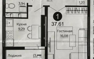 Продажа 1-комнатной квартиры, 37.61 м², ул. Казыбек би, дом  41/1 - Продажа  однокомнатных квартир в новостройках Астаны