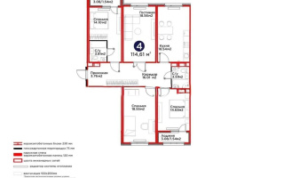 Продажа 4-комнатной квартиры, 115 м² - Продажа четырехкомнатных квартир от собственников в Казахстане