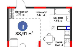 Продажа 1-комнатной квартиры, 39 м², Кульджинский тракт, дом  9/6а - Продажа  однокомнатных квартир в новостройках Алматы без посредников