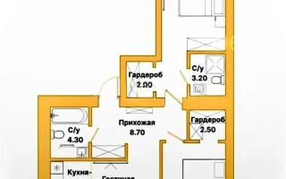 Продажа 3-комнатной квартиры, 80 м², пр. Тауелсыздык, дом  25/2 - Продажа квартир в новостройках Астаны