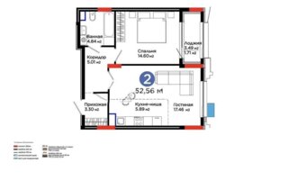 Продажа 2-комнатной квартиры, 52.56 м² - Продажа квартир в Казахстане - страница 81