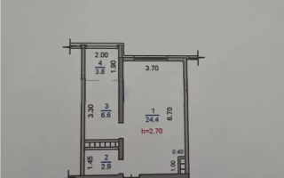 Продажа 2-комнатной квартиры, 37.7 м², ул. Жолымбет, дом  65 - Продажа квартир в Казахстане