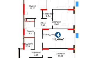 Продажа 4-комнатной квартиры, 116 м² - Продажа четырехкомнатных квартир от собственников в Астане - страница 15