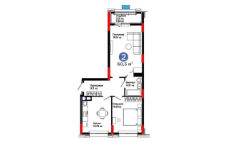 Продажа 2-комнатной квартиры, 60.3 м² - Продажа квартир в новостройках Астаны - страница 36