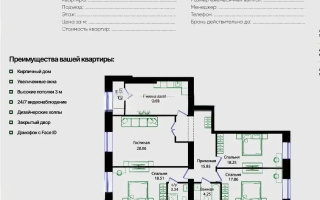 Продажа 4-комнатной квартиры, 124.37 м² - Продажа  четырехкомнатных квартир в новостройках Астаны