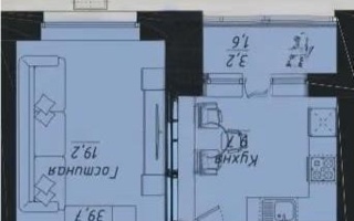 Продажа 1-комнатной квартиры, 39.7 м²