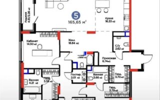 Продажа 5-комнатной квартиры, 165.65 м² - Продажа пятикомнатных и более квартир в р-не Есиль Астаны