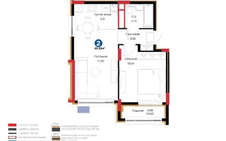 Продажа 2-комнатной квартиры, 46 м² - Продажа квартир в блочном доме в Астане