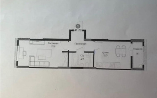 Продажа 1-комнатной квартиры, 41.5 м², ул. Молдагалиева, дом  3 - Продажа  однокомнатных квартир в новостройках Астаны с фото