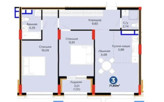 Продажа 3-комнатной квартиры, 72 м² - Продажа трехкомнатных квартир в Астане - страница 4