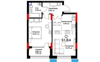 Продажа 2-комнатной квартиры, 51.84 м² - Продажа квартир в новостройках Астаны без посредников - страница 105