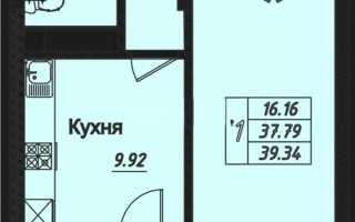 Продажа 1-комнатной квартиры, 39.9 м², ул. Казыбек би, дом  21 - Продажа квартир в Астане