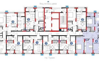 Продажа 4-комнатной квартиры, 107 м², пр. Туран, дом  57а - Продажа  четырехкомнатных квартир в Астане с фото