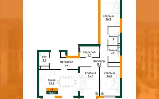 Продажа 4-комнатной квартиры, 112.31 м², ул. Халиуллина, дом  196/17 - Продажа  четырехкомнатных квартир в Алматы с фото