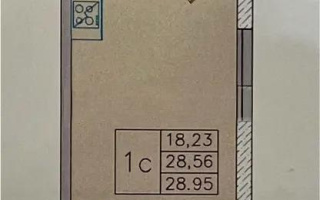 Продажа 1-комнатной квартиры, 28.95 м², ул. Ауэзова, дом  2/8 - Продажа  однокомнатных квартир в новостройках Алматы с фото