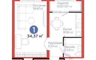 Продажа 1-комнатной квартиры, 34 м² - Продажа однокомнатных квартир от собственников в Астане