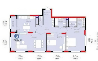 Продажа 3-комнатной квартиры, 111 м² - Продажа трехкомнатных квартир от собственников в Астане