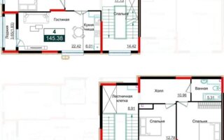 Продажа 4-комнатной квартиры, 145.38 м²