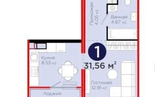 Продажа 1-комнатной квартиры, 31.56 м² - Продажа квартир в Астане