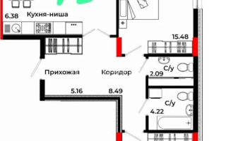 Продажа 3-комнатной квартиры, 78.7 м², ул. Казыбек би, дом  41/1 - Продажа квартир в Астане