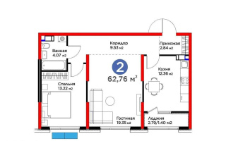 Продажа 2-комнатной квартиры, 62.76 м² - Продажа двухкомнатных квартир в Алматы - страница 2