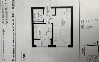 Продажа 1-комнатной квартиры, 38.5 м², пр. Рыскулова, дом  2б/2 - Продажа  однокомнатных квартир в новостройках Алматы без посредников с фото
