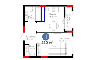 Продажа 1-комнатной квартиры, 33 м², ул. Е-908, дом  23 стр - Продажа  однокомнатных квартир в новостройках Астаны